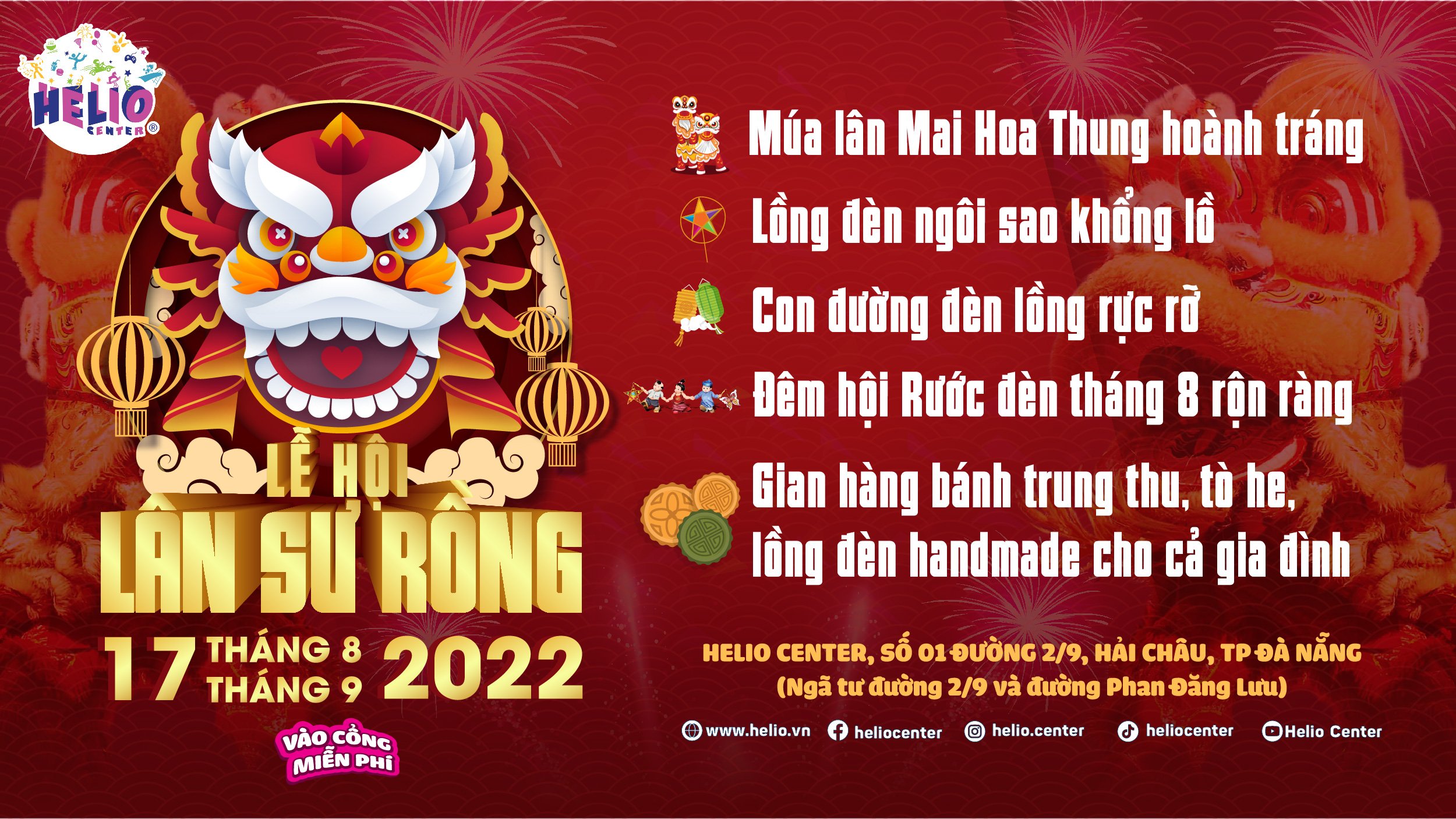 Lễ hội Lân Sư Rồng Helio - Trung Thu Đà Nẵng 2022